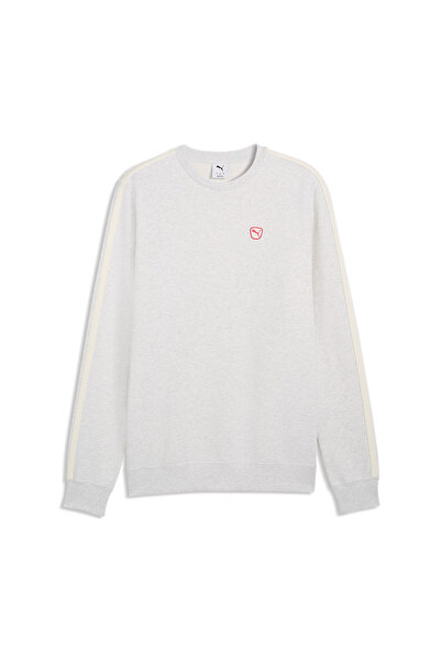 Puma Essentials Elevated Crew Men's White Sweatshirt