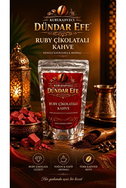 KURUKAHVECİ DÜNDAR EFE RUBY ÇİKOLATALI TÜRK KAHVESİ 200 GR
