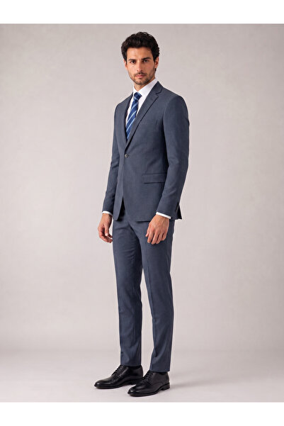 Generic Men's Modern Dark Gray 2-Piece Suit Set – Stylish Slim Fit Jacket & T...