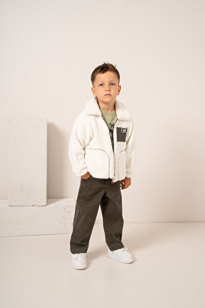 JNF kids Baby Boy & Child 3-Piece Set with Plush Jacket and Pants