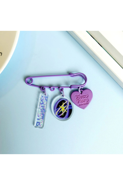 Choice P-KATSEYE Kpop KATSEYE Keychain MINI LOGO Pendant Pins Badge Brooch Ma...