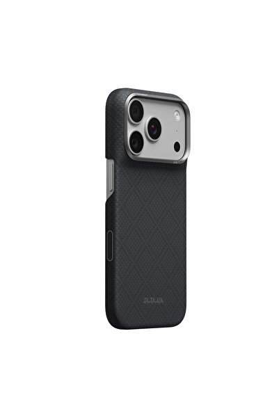 PITAKA iPhone 18 Pro Kılıf M-safe Şarj Özellikli Aramid Karbon Fiber Argyle S...