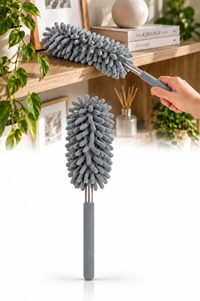 omilife Mikrofiber Makarna Mop Toz Alma Paspası Tüy Toplayıcı Çok Amaçlı Temizlik Mopu