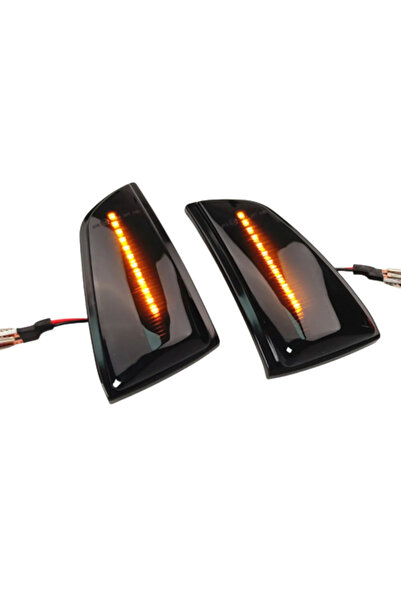 Xentech Light Set de 2 lămpi de semnalizare LED dinamice cu oglindă fumurie V...