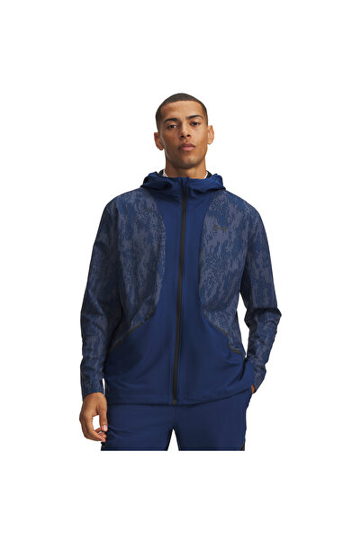 Under Armour Unstoppable Woven Erkek Lacivert Kapüşonlu Ceket