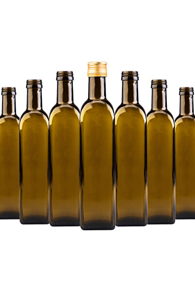SuperButelki Set de Sticle, Marasca, 500 ml, 21.5 x 4.5 cm, Verde Masliniu, p...
