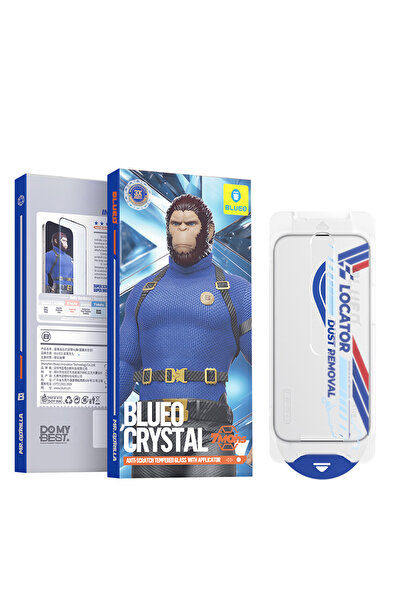 BLUEO iPhone 18 Pro Max Uyumlu Ekran Koruyucu Cam Crystal 7 Mohs Çizilmez | U...