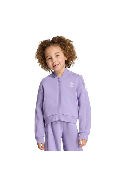 adidas Lg Disney Minnie Girl's Purple Stand Collar Jacket