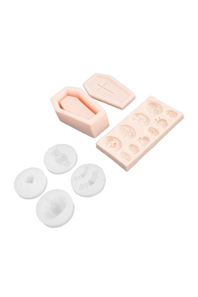 Generic Brand Formă de copt din silicon albă de Halloween, 1 set