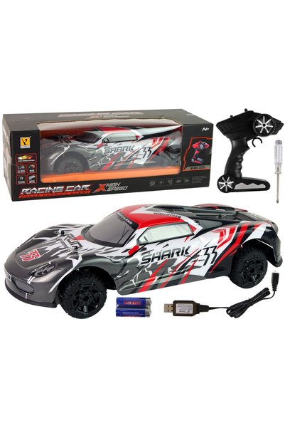 LEAN Mașină sport R/C 1:8 gri alb
