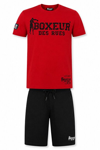 Boxeur Des Rues Set bărbați Boxeur des Rues: Șorturi de bumbac negre + Tricou...