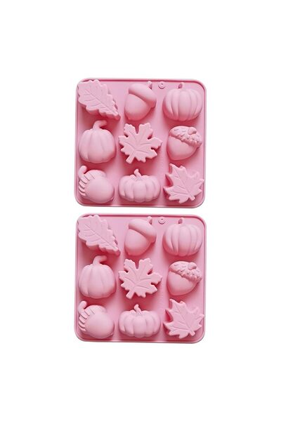 Generic Brand Set de 2 matrițe 3D pentru fructe, matrițe din silicon în formă...