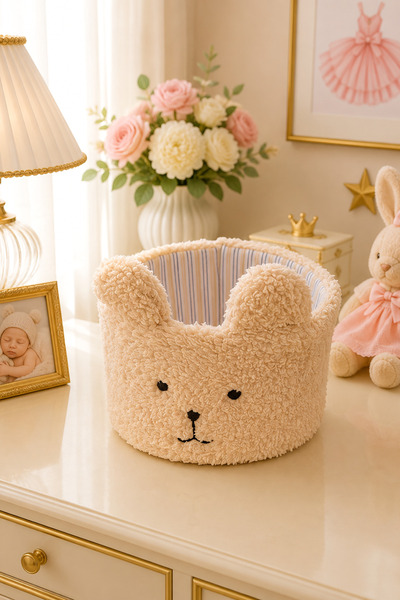 Gia Design El Yapımı Sevimli Ayıcık Figürlü Peluş Bebek Odası Düzenleyici Org...
