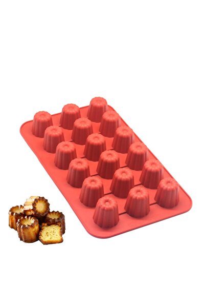Generic Brand Formă de silicon pentru cannelé, pentru 18 mini cannelé - Înălț...