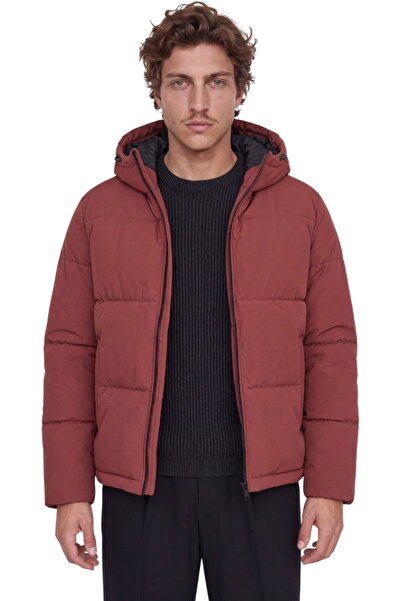 Jack & Jones JACK &JONES Galaxy Puffer χειμερινό μπουφάν - 12303930-Τούβλο Φλ...