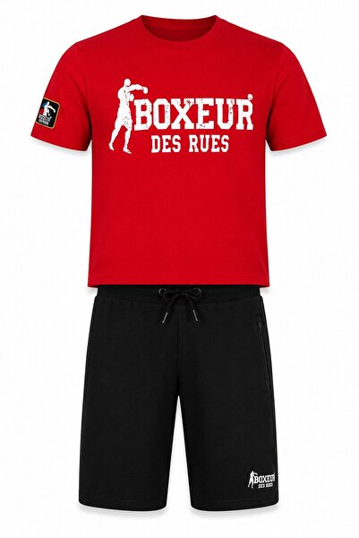 Boxeur Des Rues Set bărbați Boxeur des Rues: Șorturi de bumbac negre + Tricou...