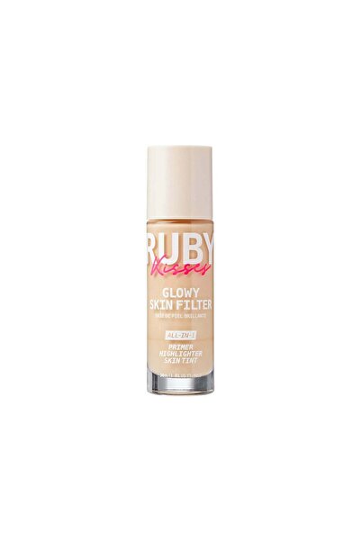 Ruby Kisses Fond de ten 3-în-1 Glowy Skin Filter, Nuanță deschisă, 30 ml