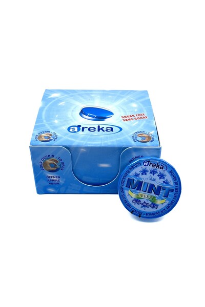 Areka حلوى النعناع 11.5 جرام - 12 قطعة (علبة واحدة)