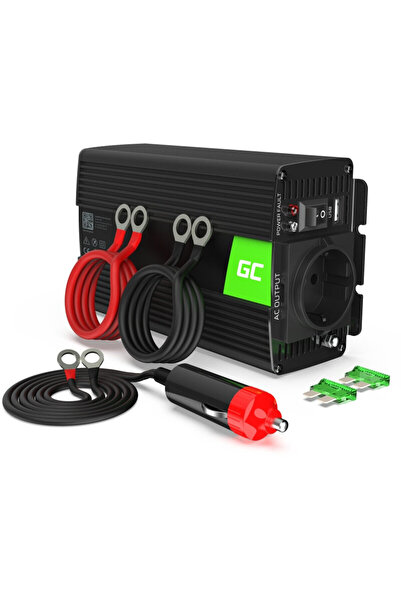 Green Cell INV05DE τροφοδοτικό/μετατροπέας αυτοκινήτου 300 W Μαύρο