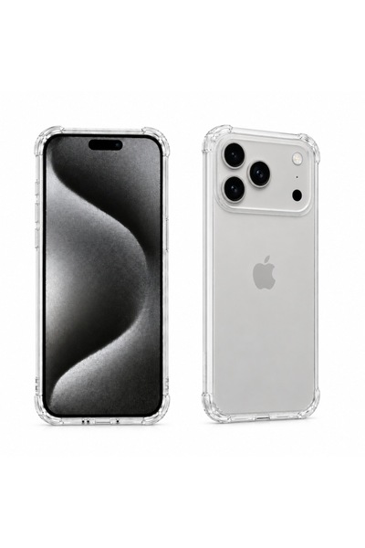 General Store Husă transparentă din TPU compatibilă cu iPhone 17 Pro Max, ant...