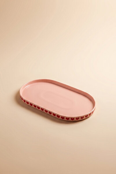 Karaca Sweetheart Kalp Detaylı Kayık Tabak 18 cm