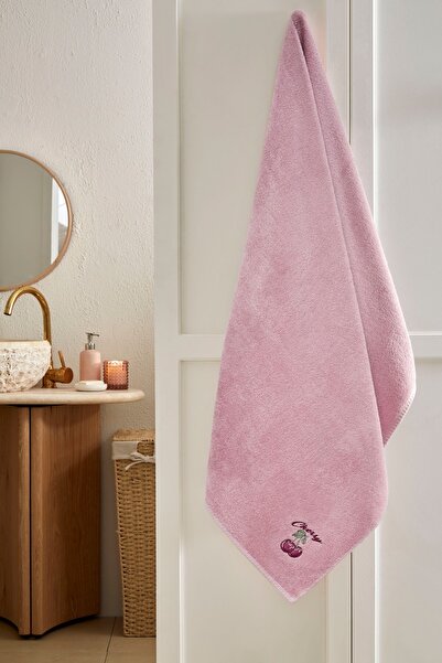 Özdilek Sweet Cherry Embroidered Bath Towel 90X150 cm