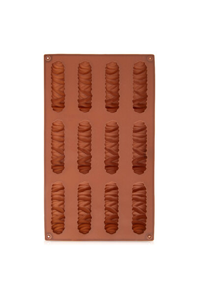Orion Formă de silicon maro pentru biscuiți și praline 29x17x1.8 cm