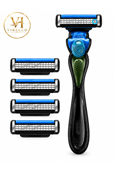Bic Hybrid Flex 5 Shaver + 4 Spares, 5 Blades