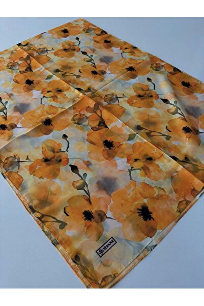 Generic Brand Black Flower Pattern Cotton Shawl