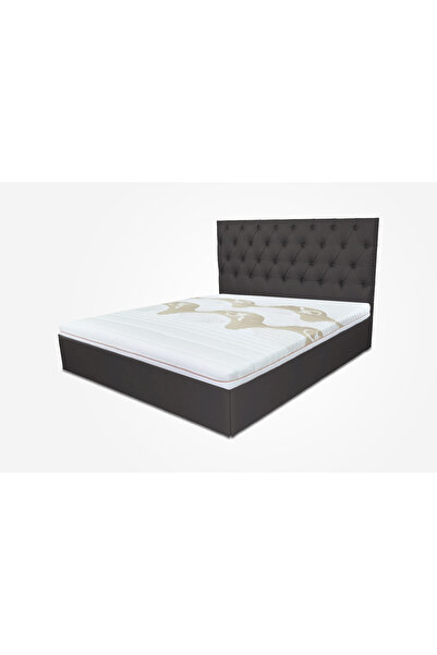 Timflex Pat cu somiera Imperia PAL 160x200 cm Catifea Gri inchis
