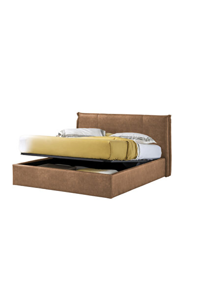 Timflex Pat Rabatabil cu Lada Depozitare Tango Promo 150x190 cm Piele ecologi...