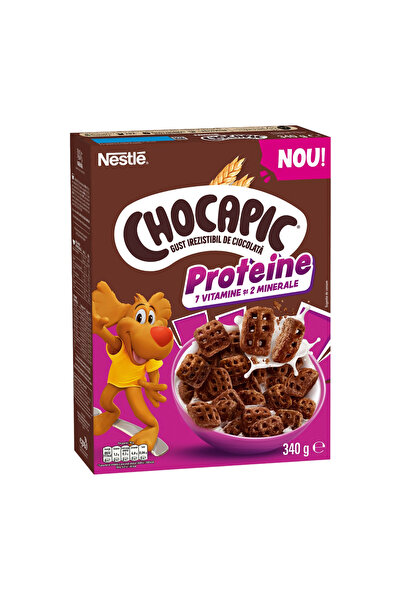 Chocapic Cereale pentru micul dejun cu ciocolată și proteine, Chocapic, 340 g