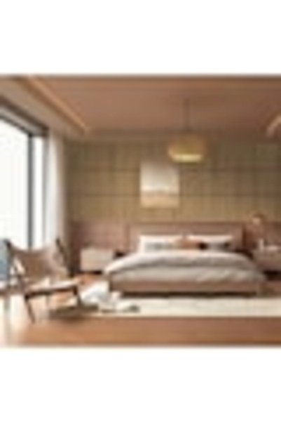 topbazar Set de 5 panouri decorative autoadezive, aspect lemn vertical, 30x60cm, model 3D modern, pentru perete interior