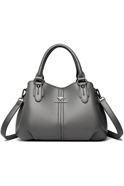 Generic Luxury Soft Leather Handbag and Shoulder Bag - Bag with External Acce...