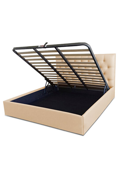 Timflex Pat rabatabil cu lada depozitare Imperia 150x200 cm Piele ecologica B...