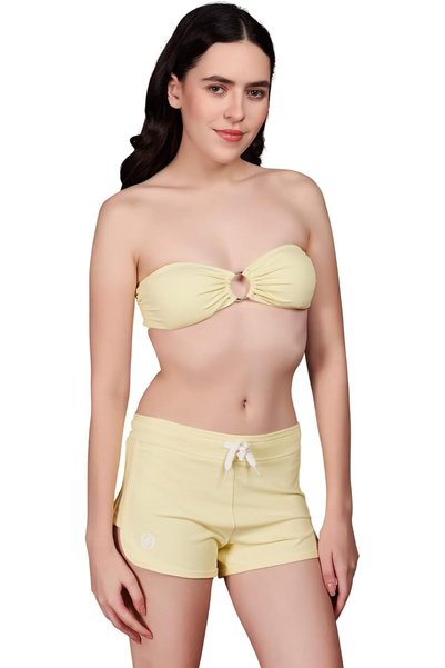 Okapi Triangle Bikini Bra with Sport Panty | Women's Swimsuit Set | Adjustable Straps Beachwear