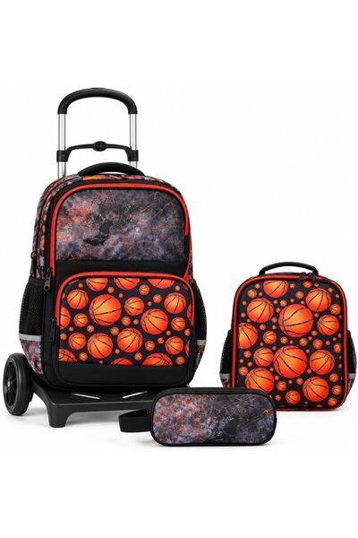 Glossy Bird Rolling Backpack with Wheels for Kids, 3 Piece Wheeled School Bac...