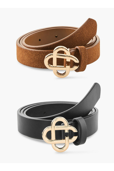 FAV Set of 2 - Belt with Clover Buckle