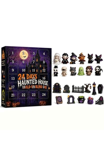 Generic Brand Ημερολόγιο Advent για το Halloween 2026 Στοιχειωμένο Σπίτι με 2...