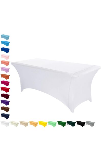 Generic Brand Stretchable Tablecloths, Rectangular Kitchen Tablecloth, Polyes...