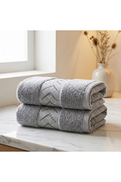 Dantela True 2-Piece Embroidered Hand Towel Set 50X90 cm