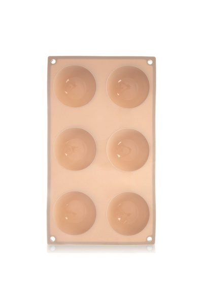 Orion Decupator de biscuiți din silicon, emisferic, bej, 28x16.5 cm