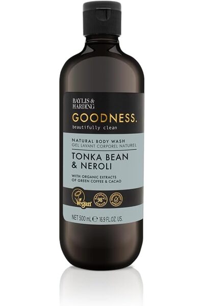 Baylis & Harding Goodness Tonka Bean & Neroli Body Wash, 500ml | Nourishing &...
