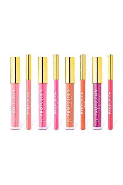 PROFUSION COSMETICS The Lip Vault, σετ 4 x λιπ γκλος, 4 x μολύβια χειλιών σε ...