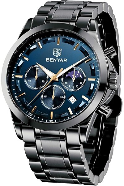 Benyar Men's Quartz Watch: Stylish Designer Model with Striking Design, Featu...