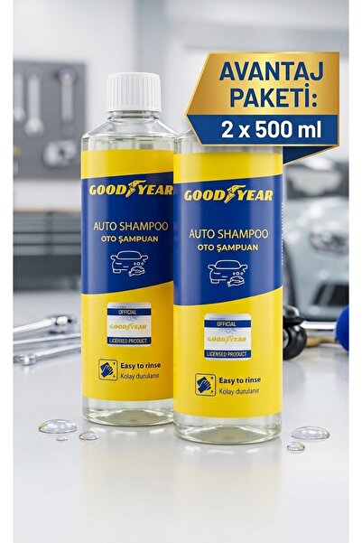 Goodyear ARAÇ VE MOTOR OTO ŞAMPUANI 2 X 500 ML (1 LT)