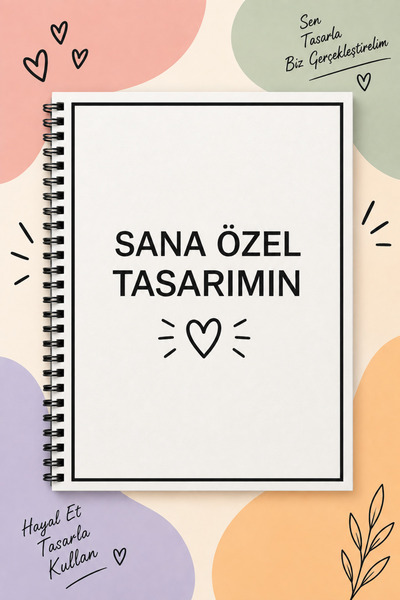 Panda KİŞİYE ÖZEL - BASKILI TASARIM DEFTER