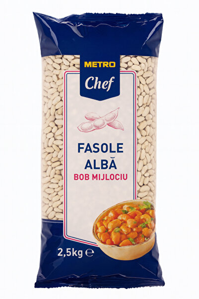 Metro Chef Fasole albă cu fasole medie, Metro Chef, 2.5 Kg