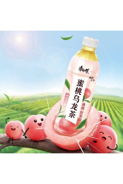 Master Kong Oolong Tea Drink Peach Flavour 500ml – Chinese Peach Oolong Tea Beverage