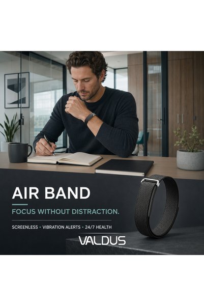 VALDUS 2026 New AIR BAND Screenless Smart Watch with Heart Rate Monitoring, Multiple Sports Modes, and IP68 Waterproof